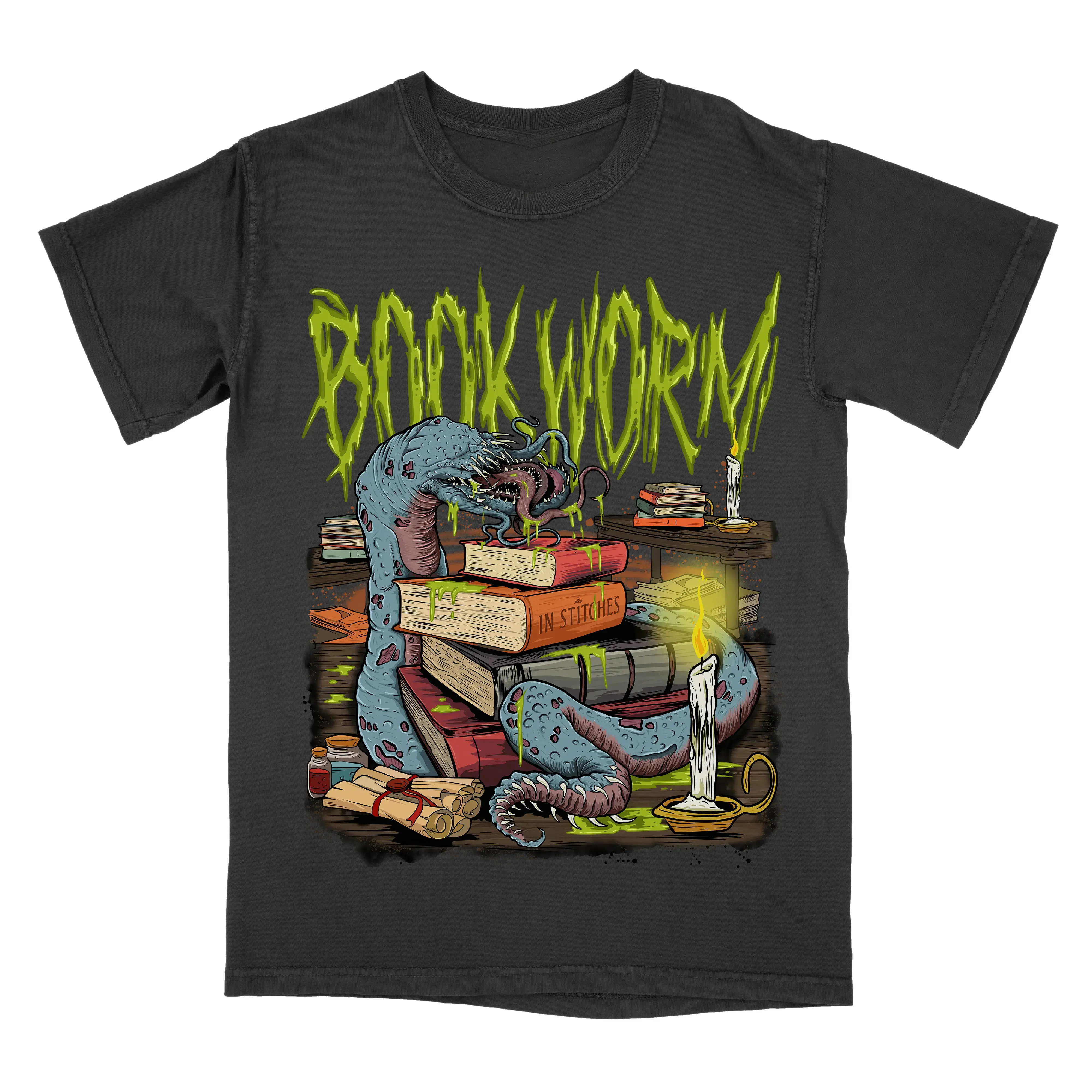 Book Worm - Graphic Tee, Booktok, Gift for Readers, Bookish, Book Lover, Gift For Teacher, Dark Romance, Back to School Casual Shirt Streetwear Spooky