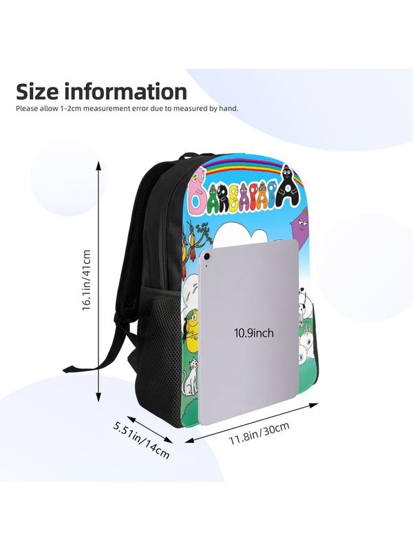 1 Piece Barbapapa Knapsack Happy Family Sturdy Shoulder For Women Birthday Super Quality Handbag Picnic