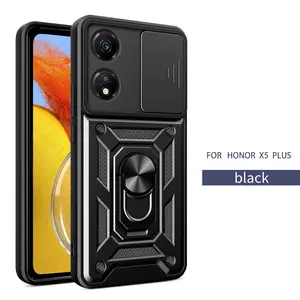 Case for Honor X5 Plus 4g/Honor Play 40 5g with Ring Stand, Adjustable Multi-Angle, Anti-Slip, Dust-Proof, Scratch-Resistant Lens Cover, Shockproof for Honor X5 Plus 4g/Honor Play 40 5g Case
