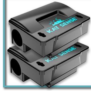 Rat Bait Station Traps, Reusable Humane Rodent Box Against Mice Chipmunks Squirrels That Work, Smart Tamper Proof Cage House to Secure Bait Block and Pellets, Mouse Bait Station Outdoor
