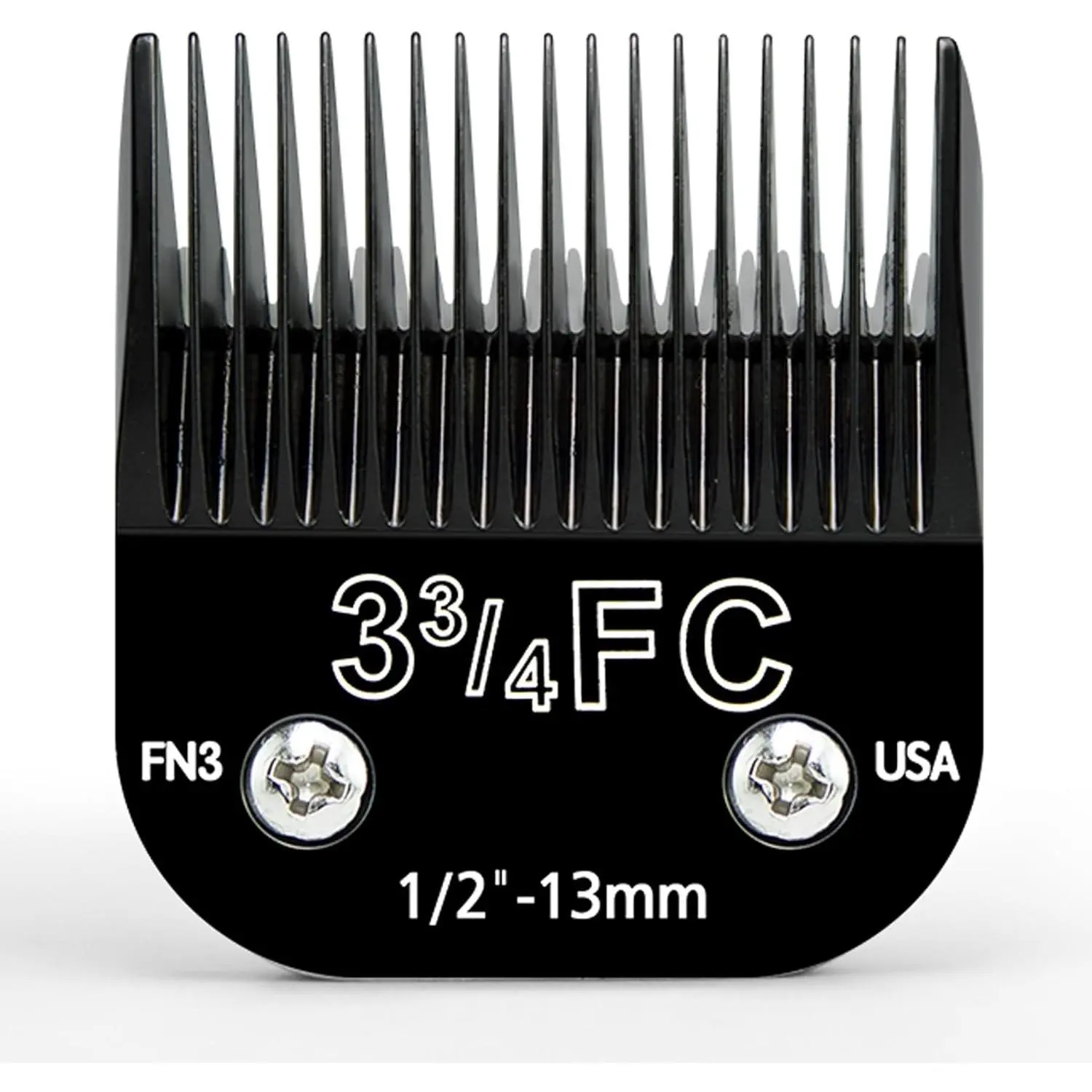 Detachable Steel Pet Dog Grooming Clipper Blades, Size-3 3/4FC, Compatible with 1/2"(13mm) Cut Length, Compatible with A5, fit for KM Series Clippers, Stainless Steel Blade