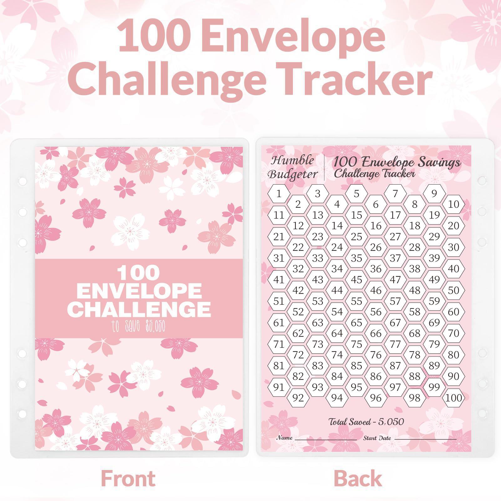 2026 Money-Saving Challenge Binder - Budget Binder with Cash Envelopes, Savings Challenge Planner, Savings Challenge Book for Home & Office - Ideal New Year & Valentine's Day Gift