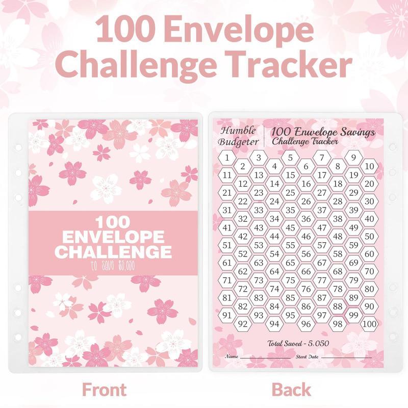 2026 Money-Saving Challenge Binder - Budget Binder with Cash Envelopes, Savings Challenge Planner, Savings Challenge Book for Home & Office - Ideal New Year & Valentine's Day Gift