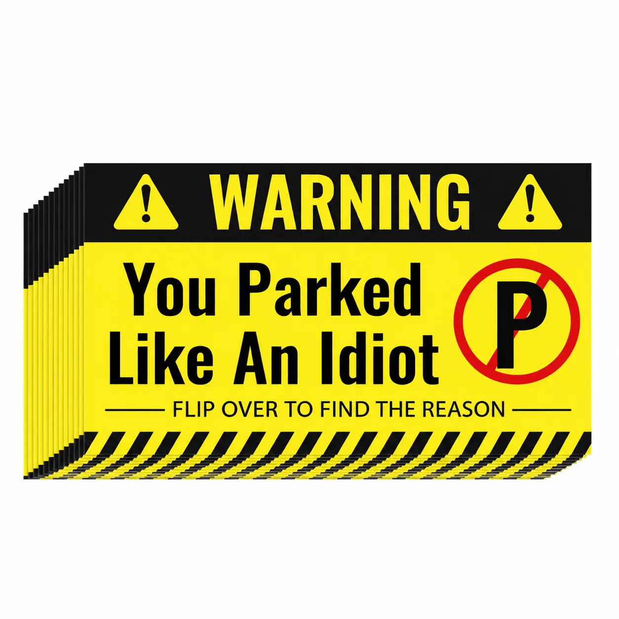 Humorous German-Language Parking Warning Cards Set – 50/100/200 Count, Durable Index-Style No-Parking Reminder Cards for Cars, Trucks & Motorcycles, Ideal for Office, Garage, or Event Use, Weather-Resistant & Reusable Design