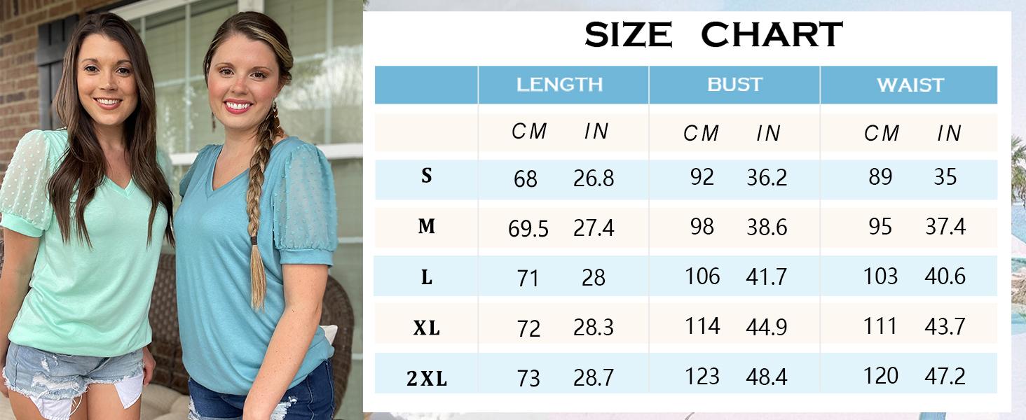 WIHOLL Womens Summer Tops V Neck T Shirts Swiss Dot Puff Sleeve Tops Loose Casual Tshirts SpringStatements Blouse WIHOLL Womens Summer Tops V Neck T Shirts Swiss Dot Puff Sleeve Tops Loose Casual Tshirts SpringStatements Blouse