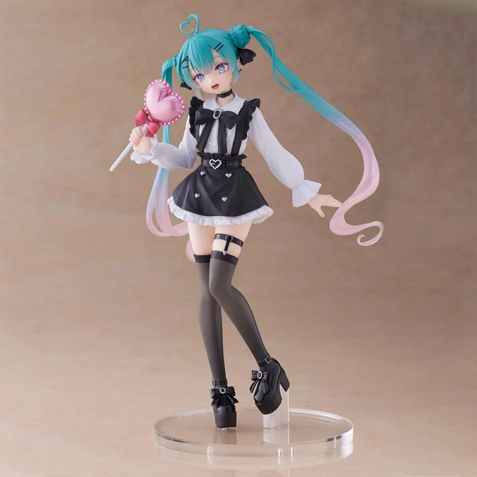 19cm Sexy Girl Hatsune Miku Anime Figure Fashion Subclture Miku Action Figure Room Decorations PVC Collection Model Doll Toys