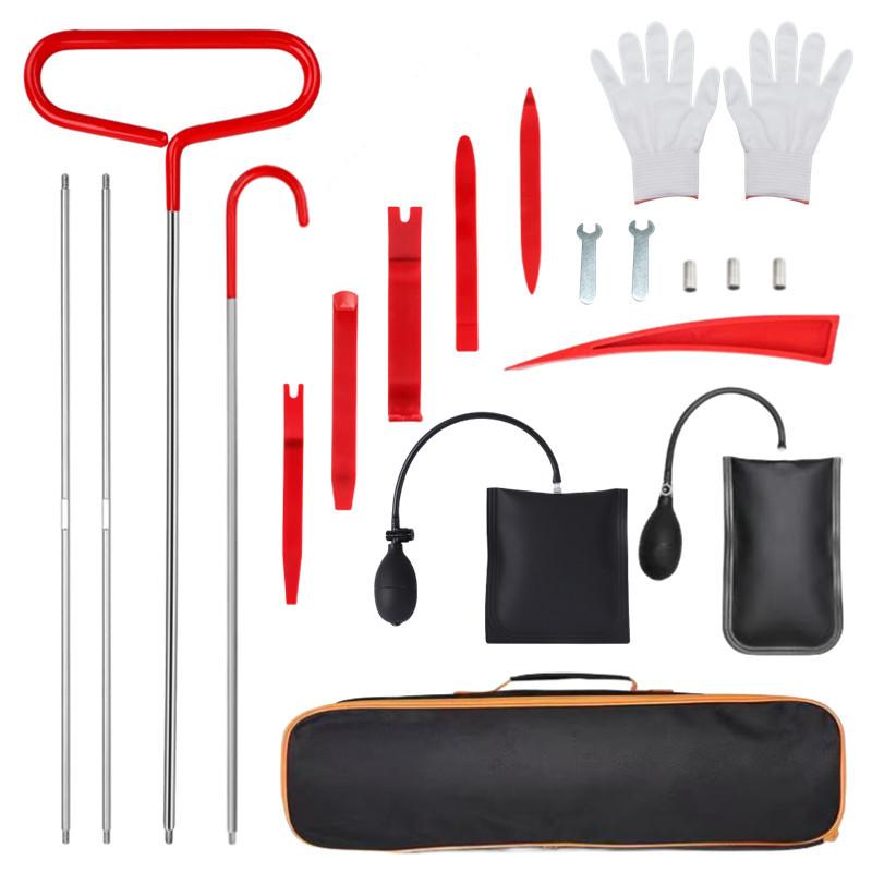 Portable Car Repair Tool Kit for Doors and Tires, Emergency Fastener Remover Air Wedge Pump with Storage Bag, Tire Repair Tools for Cars and Trucks #TOP PICKS