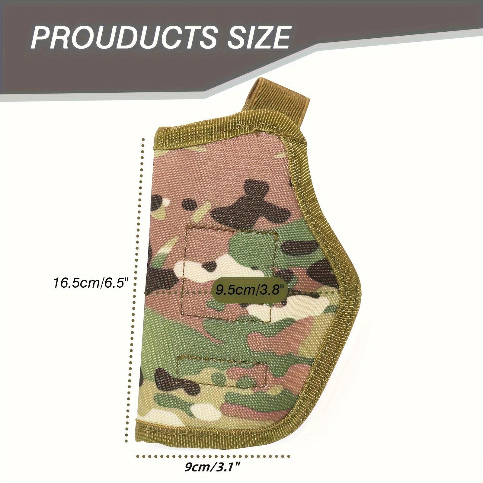 2-Pack Unisex Nylon Holsters, Classic Style IWB/OWB 9mm Holsters with Snap Snap Fits Glock 19, 17, 23, 26, 27, 42, 43, S&W M&P, Sig Sauer and More - 380 Holster