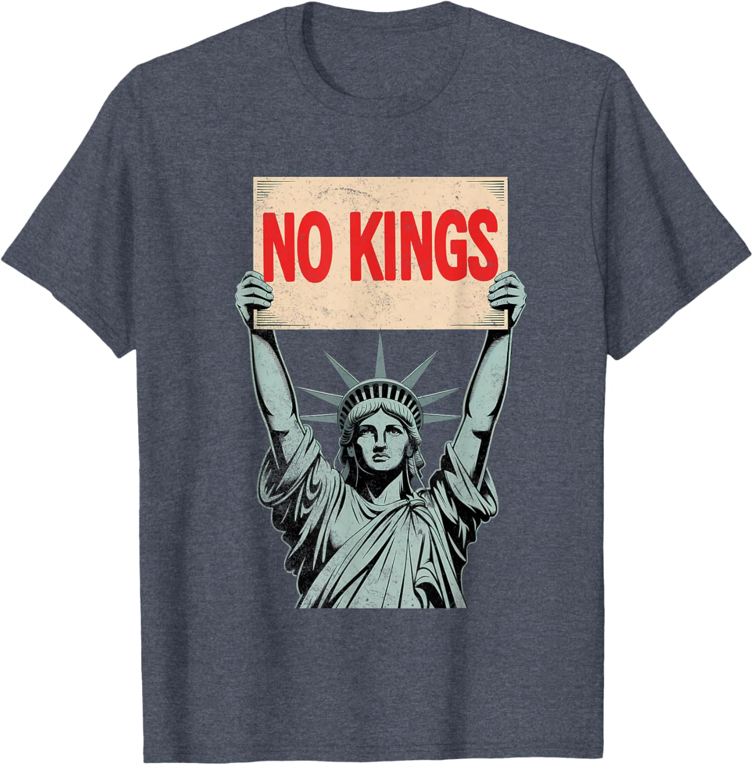 No Kings Statue of Liberty Resist T-Shirt