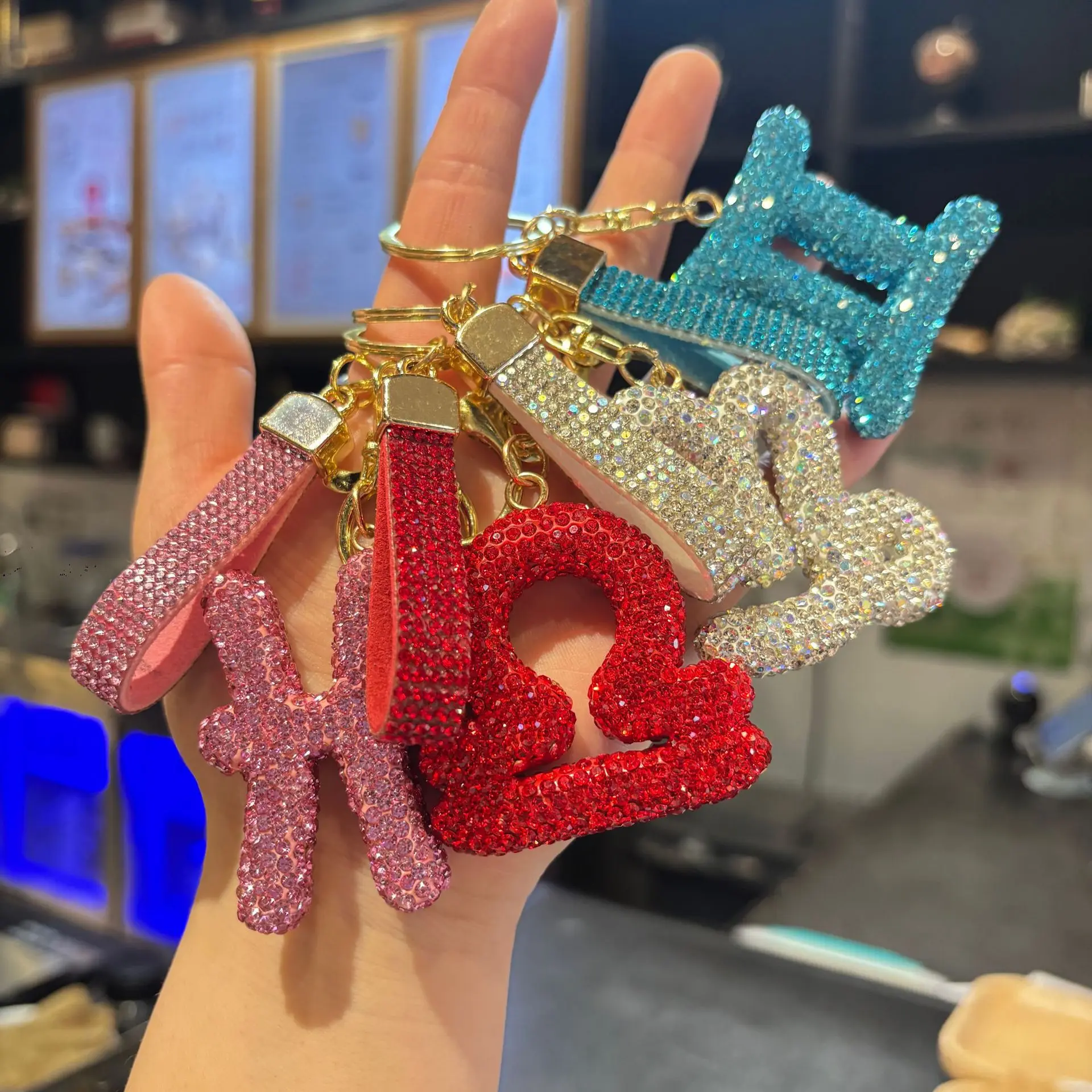 Zodiac Bedazzled Bag Charm & Keychain
