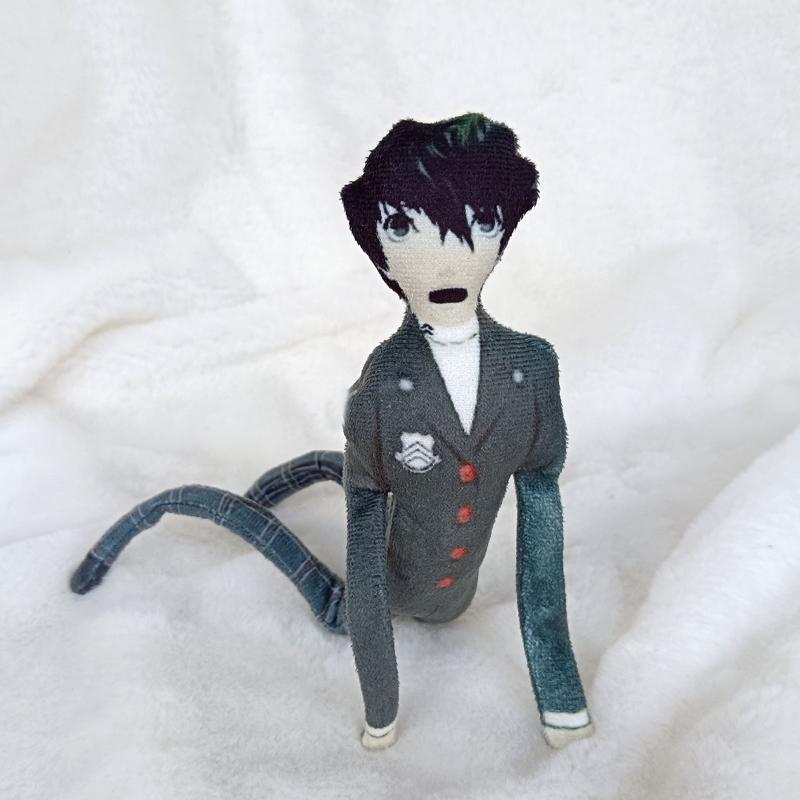 Anime Amamiya Ren Akechi Goro Ryuji Sakamoto Anne Takamaki Yusuke Kitagawa Cosplay Doll Joint Mobility Plush Accessory