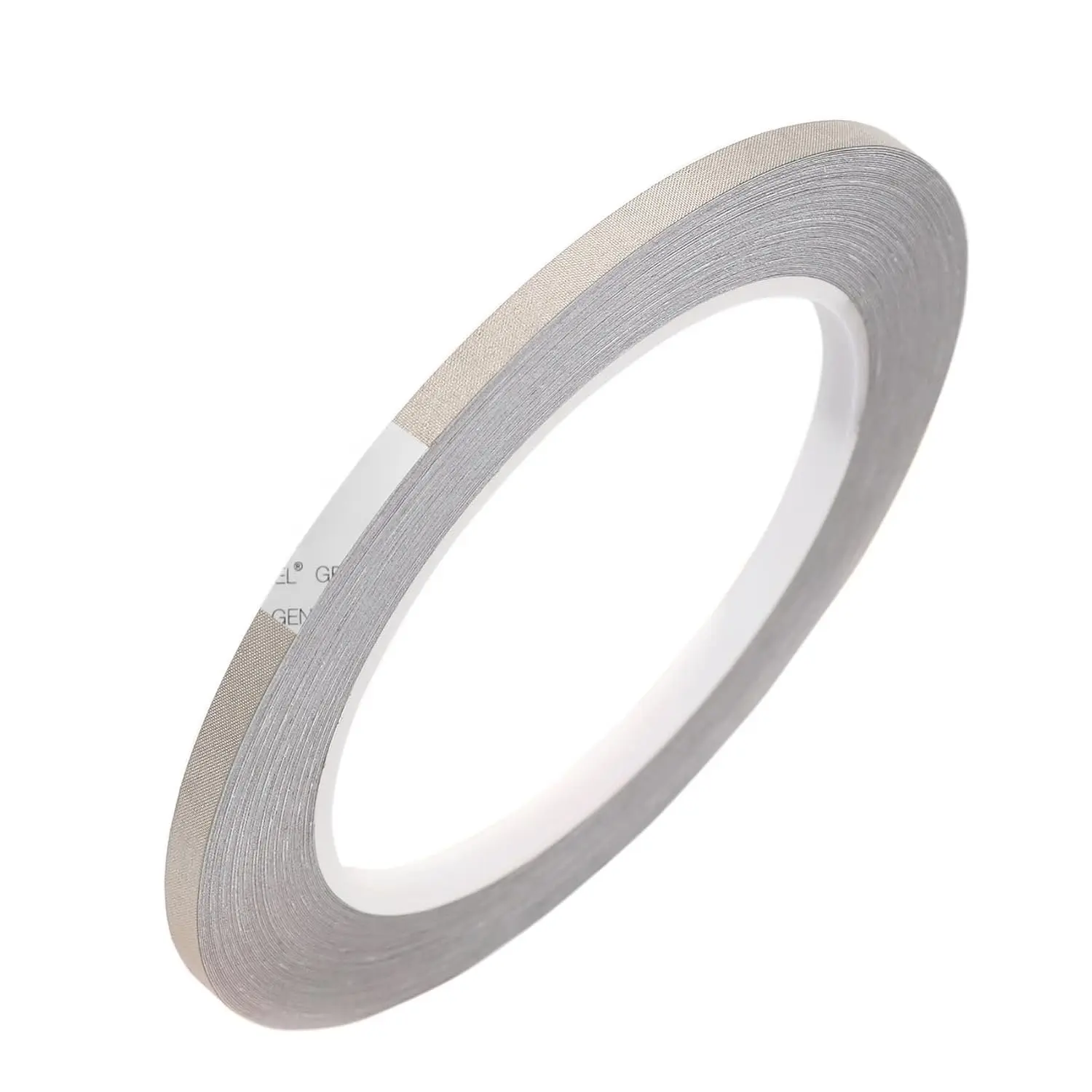 5mm x 20M (0.2in x 65ft) Single-Sided Adhesive Conductive Fabric Tape with Adhesive Side & Conductive Surface, Faraday Cloth Tape for EMI Shielding, Signal Interference Blocking, Phone Repair, Harness Wrapping