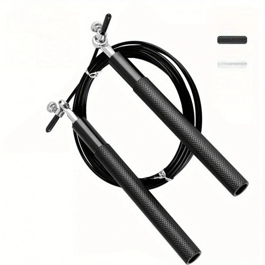 Professional Jump Rope, Adjustable Length Skipping Rope with Weighted Handles, Fitness Equipment for Men & Women Home Gym Workout