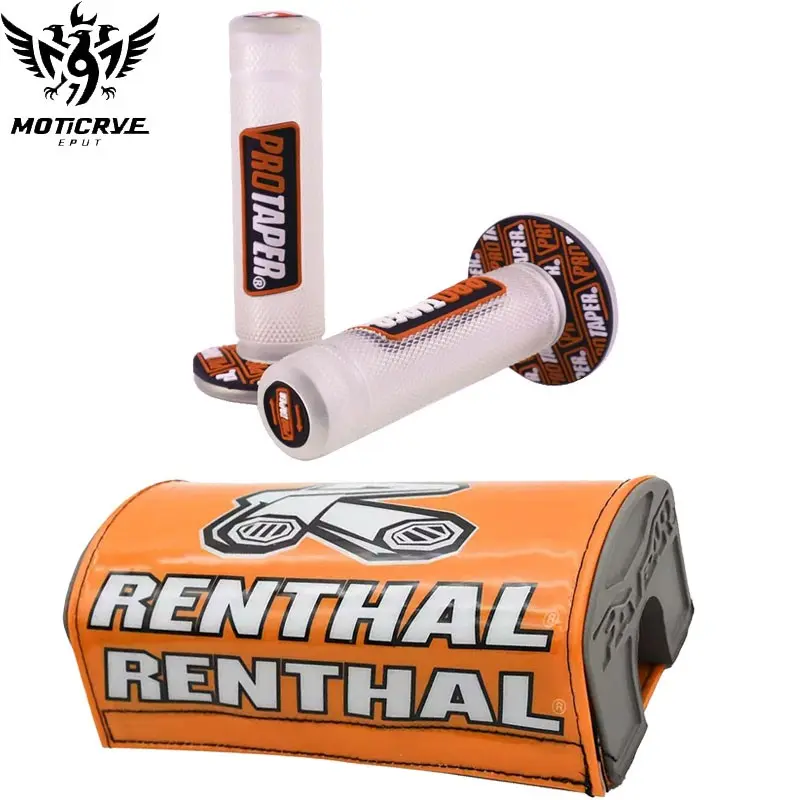 Atv Utv Motorcycle Handlebar Grips, 22 24 Mm Handle Bars, Chest Pad for Renthal Dirtbike, Motocross Protection, Honda Ktm Yamaha Kawasaki