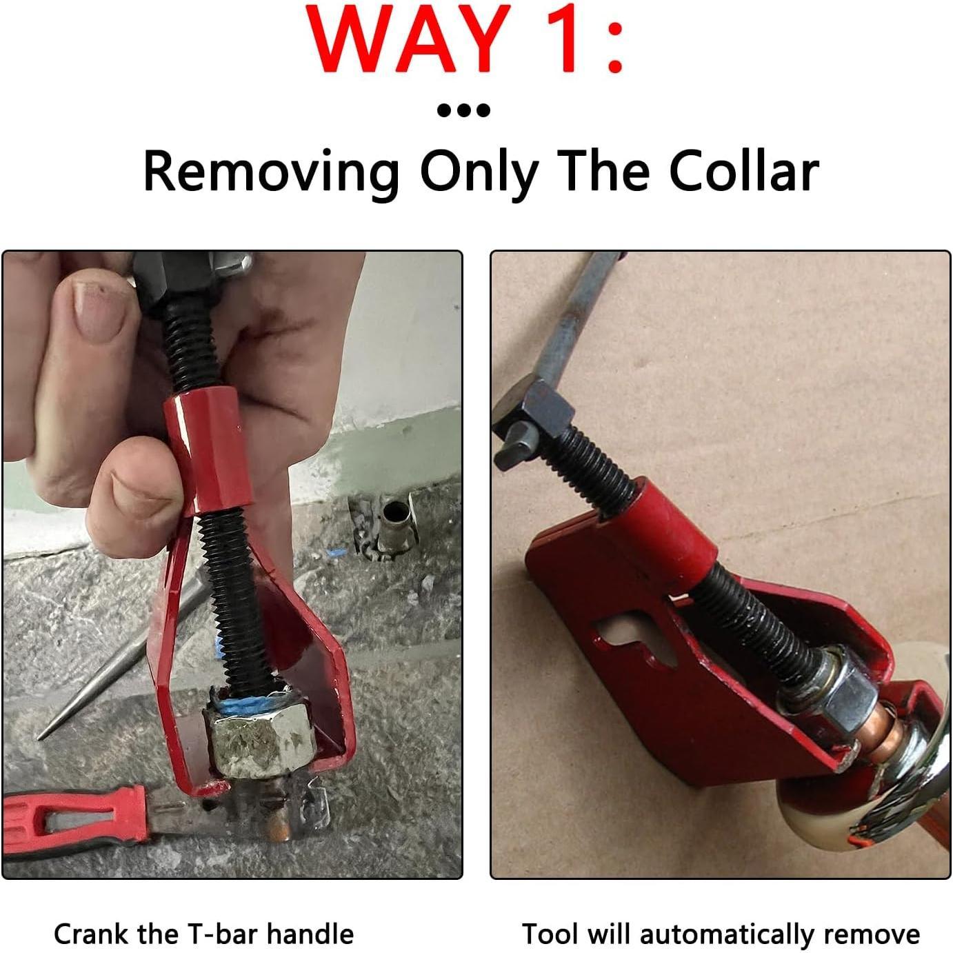 Compression Sleeve Puller Tool for Ferrule Puller for 1/2" Copper Water Compression Sleeve, 1/2-Inch Copper Tubing, Remove Ferrule & Nut of Pipe(4461), Plumbing Tools Ring  (Red)