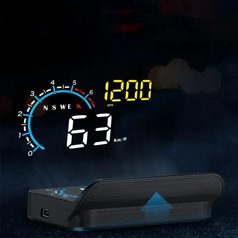 M12 OBD2+GPS Car Projector, 3.5 Inch Screen HD Car Head-Up Display, Car HUD Display, Multi-function Alarm Accessories for Car, Professional Car Electronics