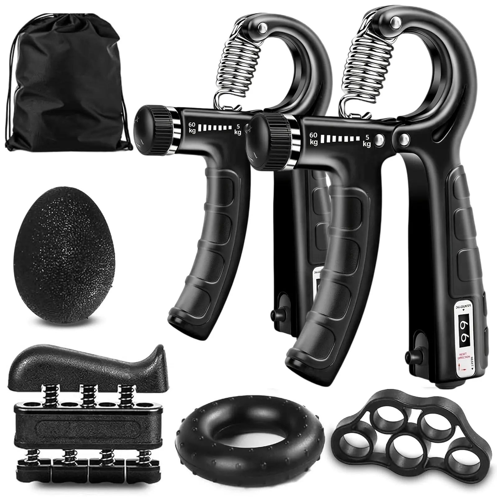 Grip Strength Trainer, Forearm Strengthener, Hand Strengthening Devices, Hand Exercisers for Strength, Finger Strengthener, Wrist Exerciser, Baseball Climbing Calisthenics Basketball