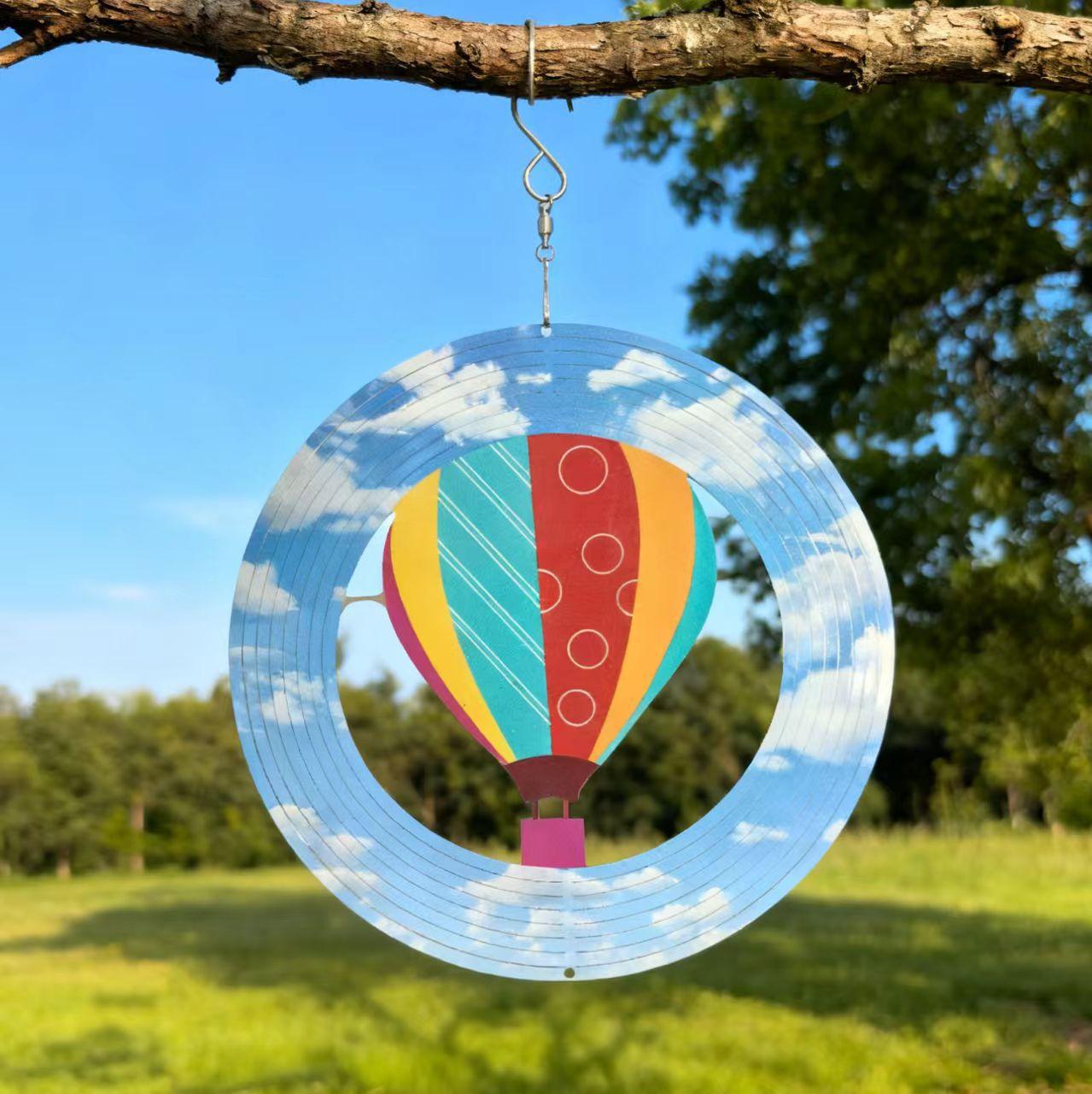 3D Rotating Wind Spinner With Mandala Butterfly Pattern, Metal Art Craft Decor, Dynamic Spinning Design, Suitable For Outdoor Yard Garden Patio And Home Hanging Decoration