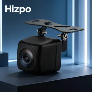 Hizpo 170° Ultra-Wide 1080P AHD Backup Camera Car Rear View Reverse Camera with Super Night Vision Easy Installation Universal License Plate Mount