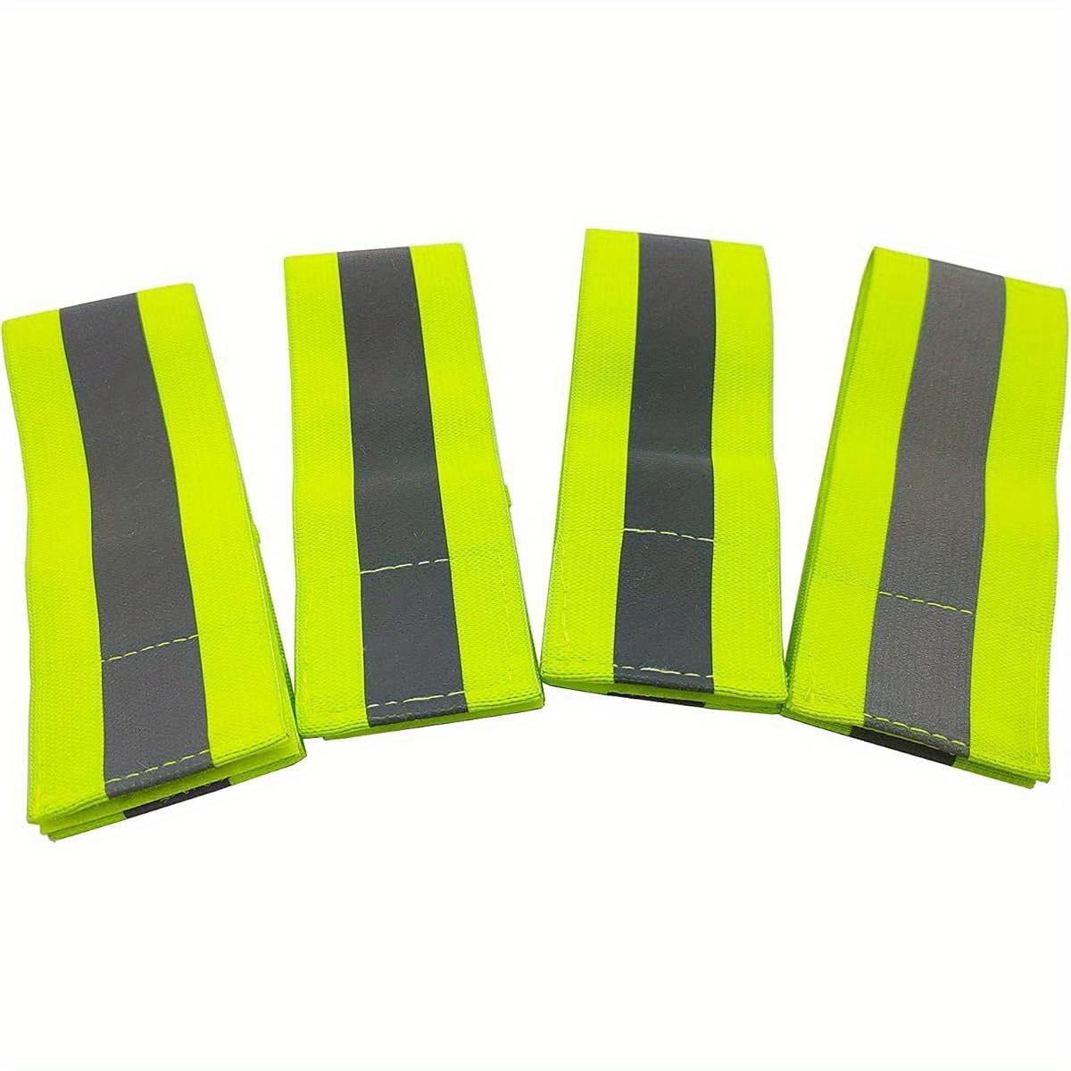 4-Pack Safety Reflective Bands: Reflective Bands for Arms, Ankles, Legs, and Wrists, Suitable for Running, Nighttime Walking, Cycling, and Walking with Dogs