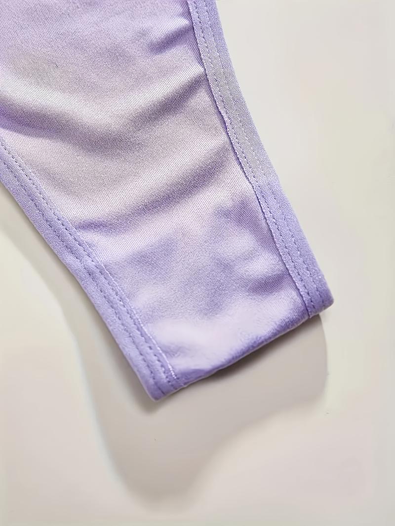 6 Pack Women's Sexy Heart-Shaped Chain Bikini Panties - Mixed Colors, Fashionable Soft Breathable Nylon Blend, Mature Elegant Low-Waist Design, Suitable for Parties and Romantic Dates Swim Knicker