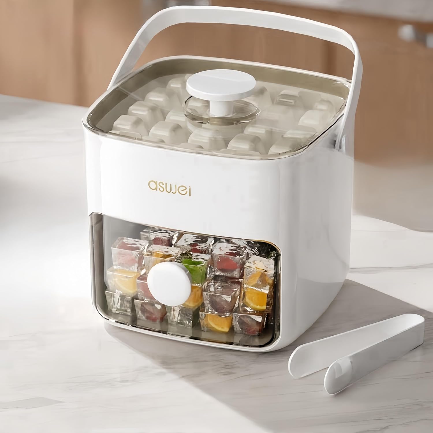 Press the ice cube tray, ice cube mold, ice box, ice hockey ball mold, large-capacity ice storage box