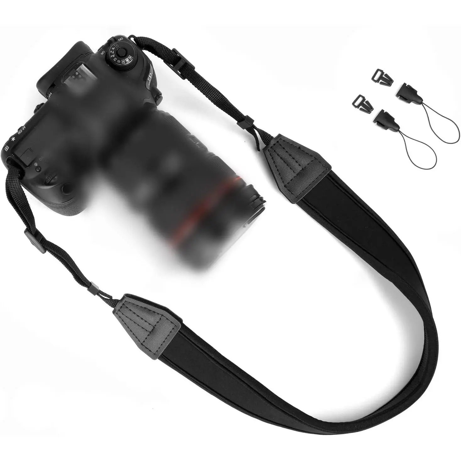 Camera Strap Canvas Padded  Strap with Quick Release Buckles | Adjustable Comforatable Neoprene    Carrying Strap for DSLR SLR  Digital Cameras