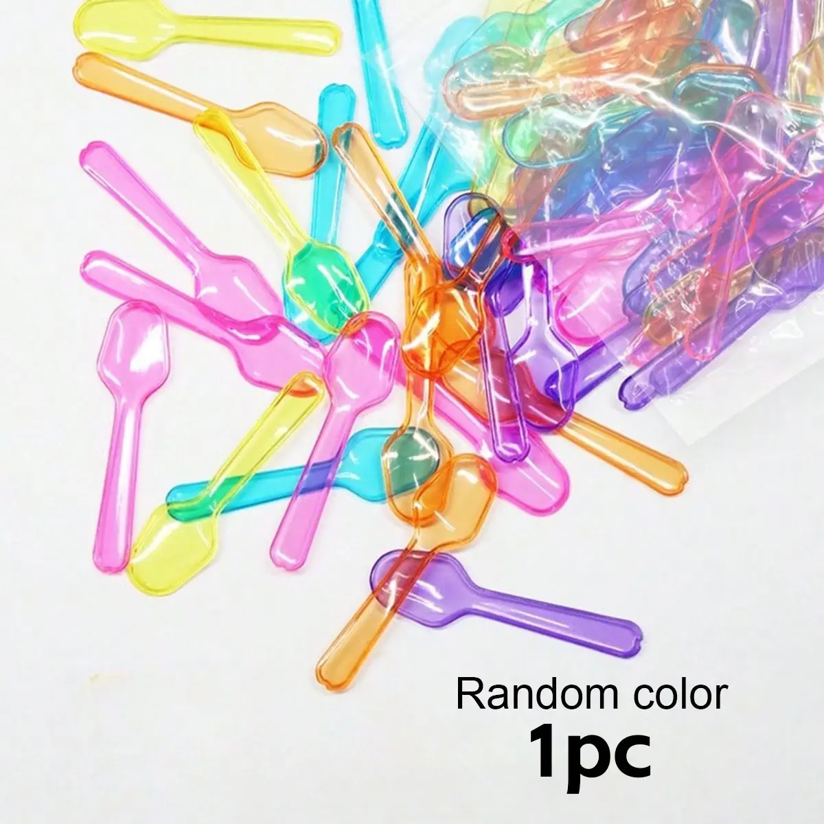Colorful Mini Sampling Spoon, Dessert Scoop, Yogurt Spoon, Ice Cream Spoon, Pudding Spoon, Reusable Party Utensil, Perfect for Gatherings