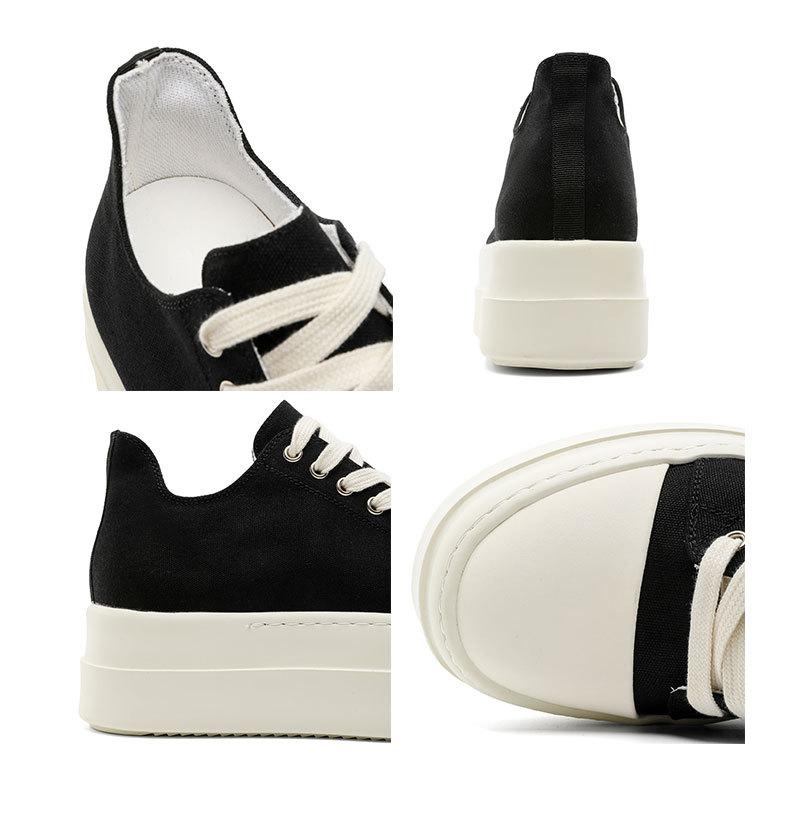 Men's shoes 2026 new model, height-increasing sneakers, casual versatile trendy shoes, large-toe canvas shoes