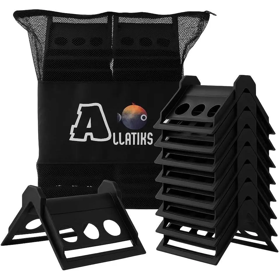 32 Pack 4" Flatbed Edge Protectors with Carrying Case, Plastic Corner Protectors for Winch Ratchet Straps, Cargo Load Truck Shipping (4" x 6")