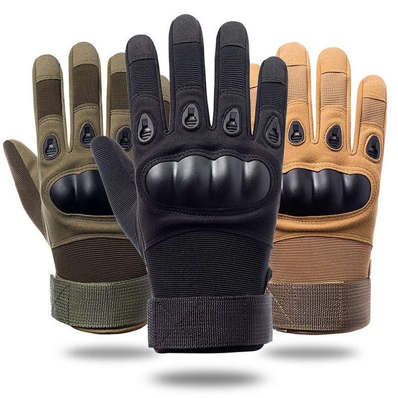 Outdoor Tactical Gloves for Sports & Military Enthusiasts - Heavy-Duty Locomotive Riding Gloves with Anti-Slip Palm, Shock-Absorbing & Breathable Design for Hiking, Camping & Motorcycle Use