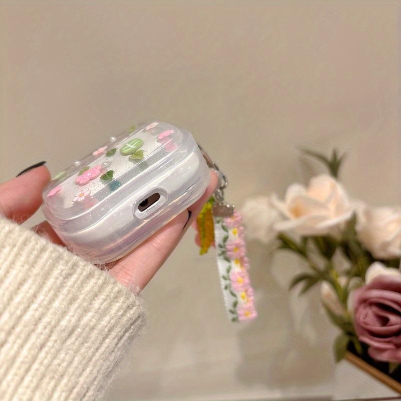 Epoxy Summer Flower Earphone Protective Case for AirPods Pro 1 2 or AirPods 1 2 3 4