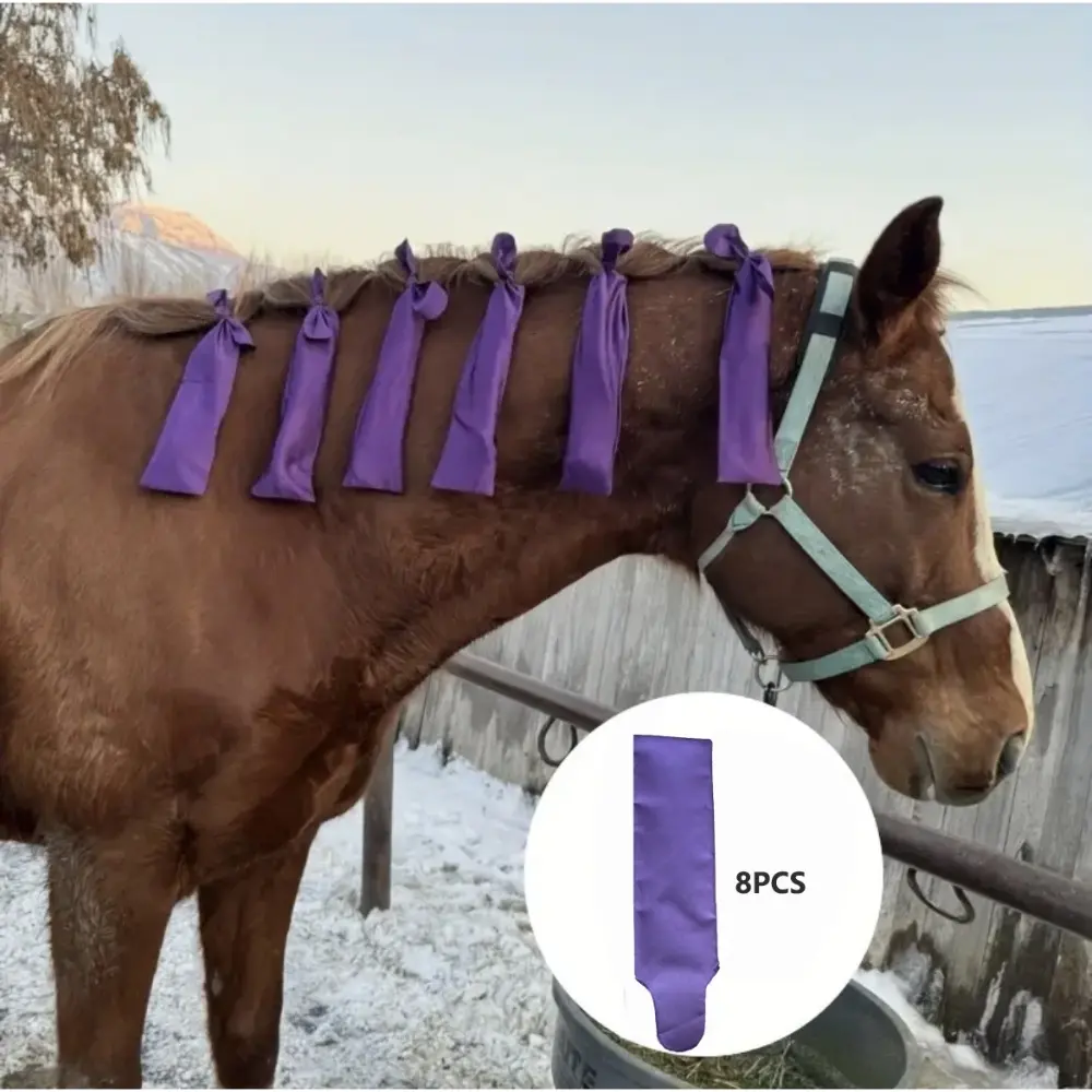 Horse Mane Protector Cover, Windproof Sunscreen Dirt-Resistant Anti-Tangle Friction Breakage, Equestrian Equine Gear Essential Accessory, Horse Protection Outdoor