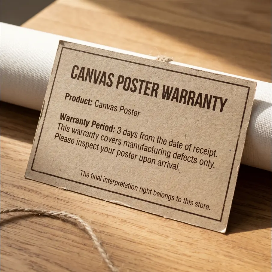 After-Sales Service Card-Poster for Home Supplies, Home Decor Displays