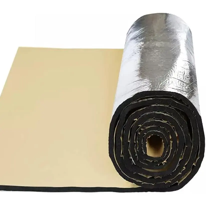 Car Heat Sound Deadening Insulation Mat, - 197 Mil 6.5 Sqft Automobile Sound Deadening & Heat Insulation Material for Auto Hood Engine Roof Door and Trunk,Aluminum Foil Finish ,40 Inch x 24 Inch
