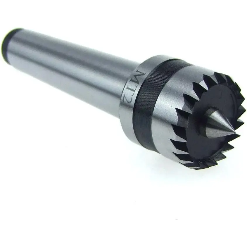 (R) Lathe Live Center Woodworking Lathe Drive Center MT2 with 1-Inch Crown