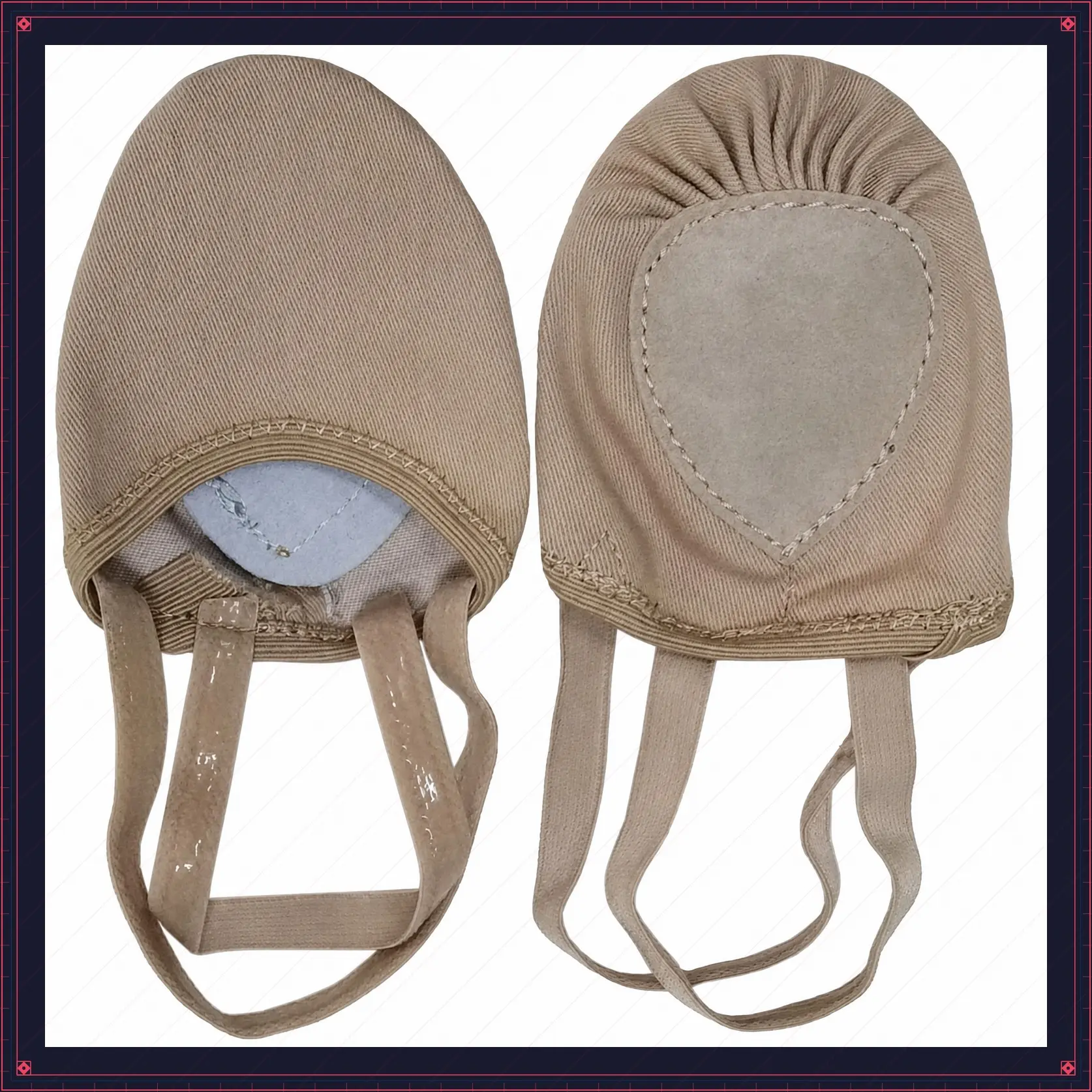 Lyrical Shoes Stretch Canvas Half Sole Pirouette Turners | Stretch Canvas Upper, Suede Sole, Forefoot Pad, Gel Backing, Pirouette Turning, Lyrical Contemporary Jazz BalletGift
