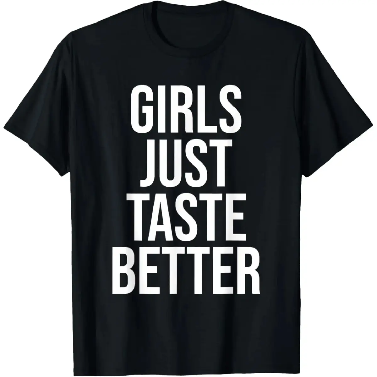 Funny Lesbian Pride T-Shirt, Casual All-Seasons 'Girls Taste Better' Graphic Tee in 100% Cotton with a Round Neck and Short Sleeves, Shortsleeve