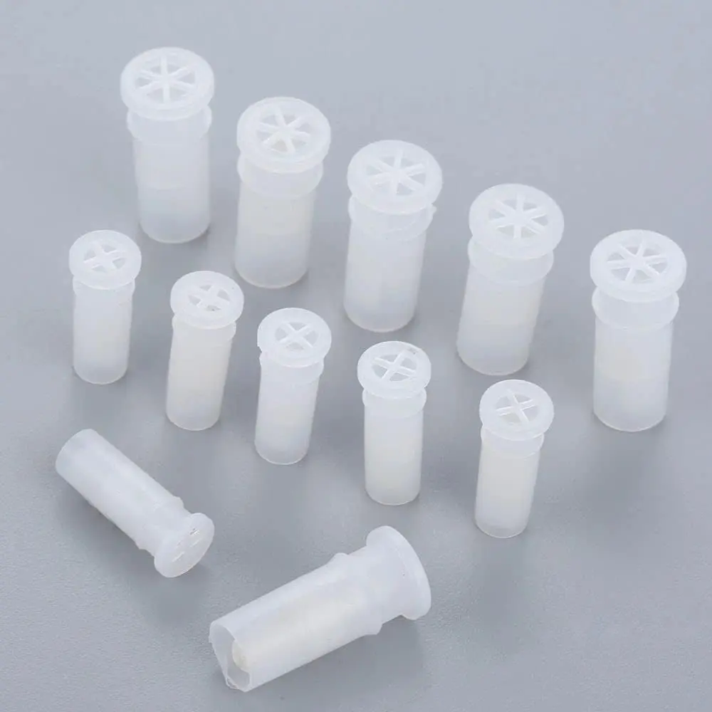 100 count White  Noise Makers Insert Squeakers, Plastic  Squeaky Whistles,  Squeak Toys  Insert Replacements DIY Accessories(15.5x4.8mm)