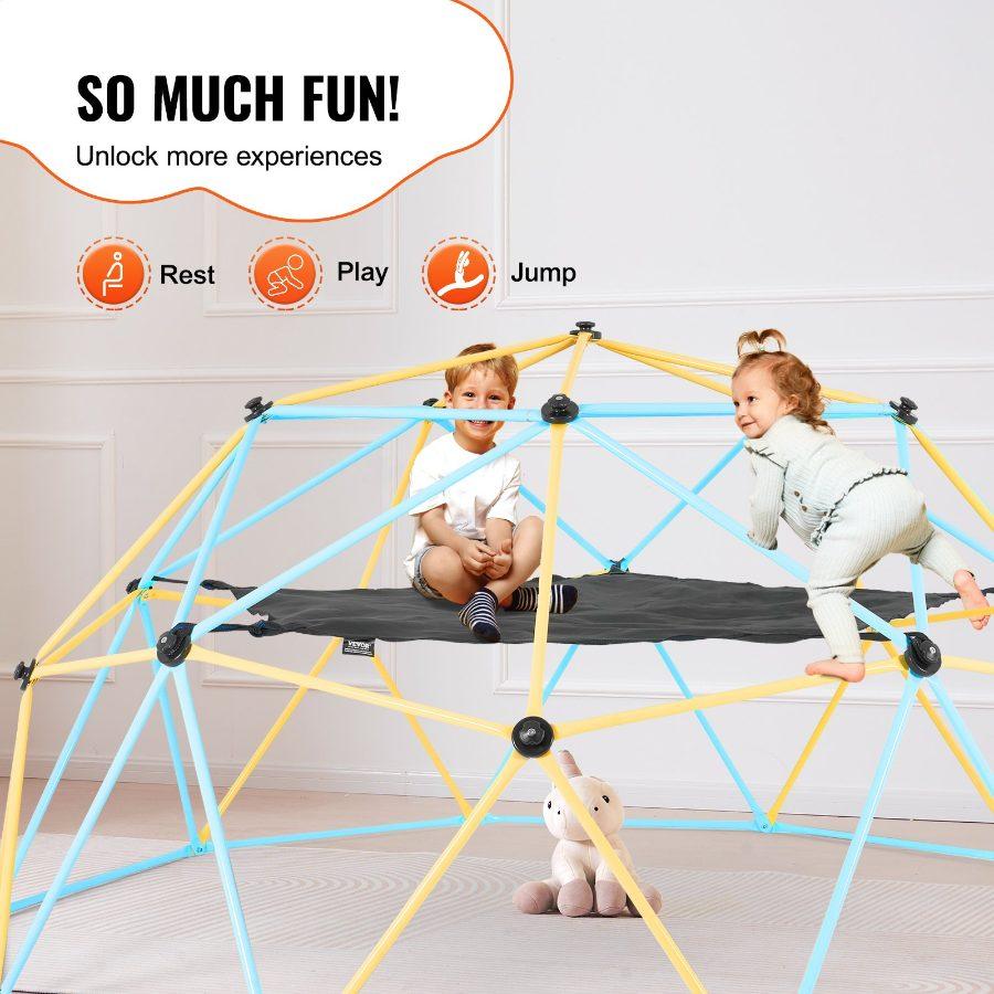 SummerWinsVEVOR Dome Climber Hammock, Climbing Dome Hammock Suitable for 10ft Dome Climbing, Load-Bearing 350 Pounds, Pentagon Jungle Gym Hammock for Outdoor, Accessory for Climbing Dome, (Hammock Only)dealsforyoudays