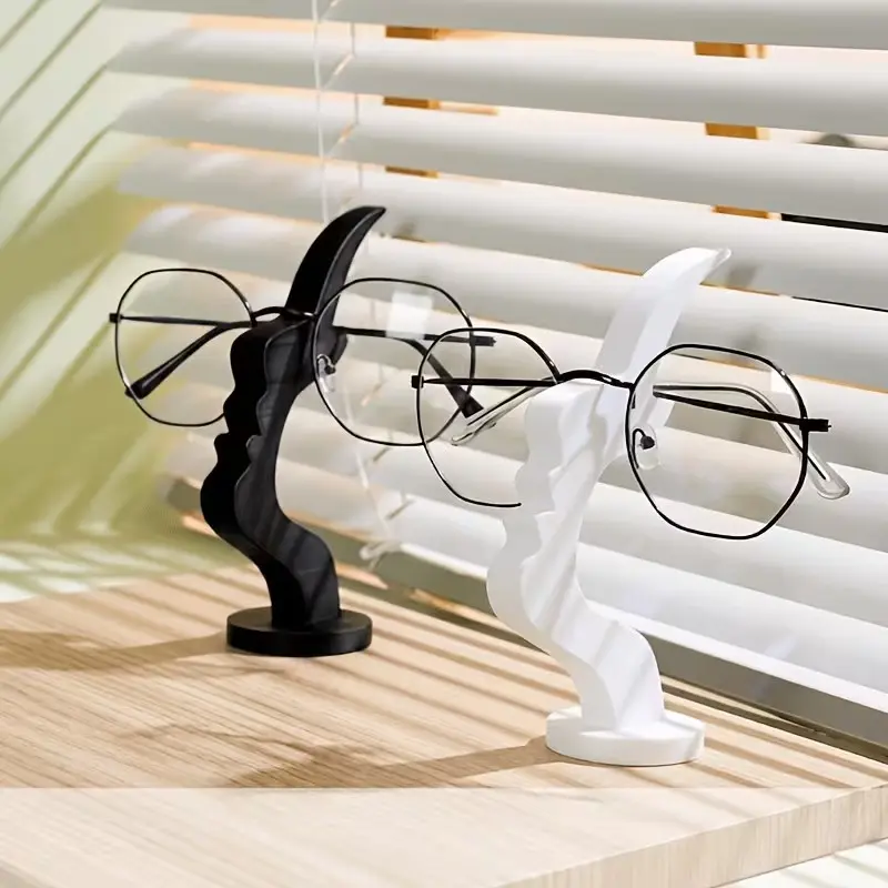 5pcs Modern Arc-Shaped Eyeglass Holders, Elegant Side Design, Minimalist, Desk or Nightstand, Ideal for Living Room, Bedroom, Office, Glasses Organizer, Eyewear Organizer