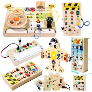 An  Busy Board Children Toys Led Light Switch Simulate Car Steering Wheel Travel Activities Sensory Game Educational Toys Soft Foam Toddler Climbing Play Set Smart Dancing Octopus Pet Toy Wonder Wheel Spinning High Chair Toy Storytime Audio Play Toy