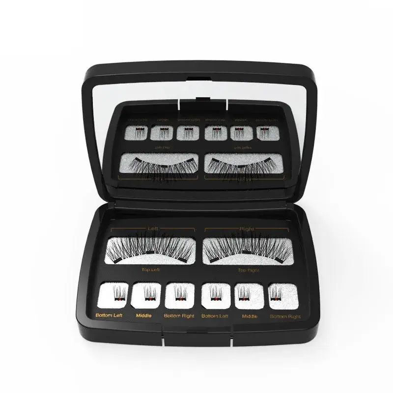 3D 3 Magnetic Eyelashes Natural Soft Reusable Easy To Wear Eyelash Extension Beauty Makeup Tool fake mink false eyelashes