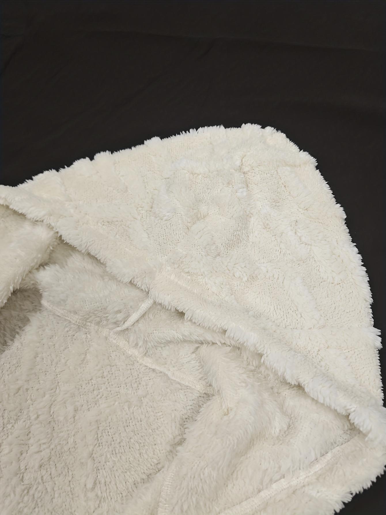 Men's hooded thick lambskin warm jacket Large loose casual fleece hooded cardigan American style trendy diamond grid embossed thick coral fleece jacket Men's hooded thick lambskin warm jacket Large loose casual fleece hooded cardigan American style trendy diamond grid embossed thick coral fleece jacket