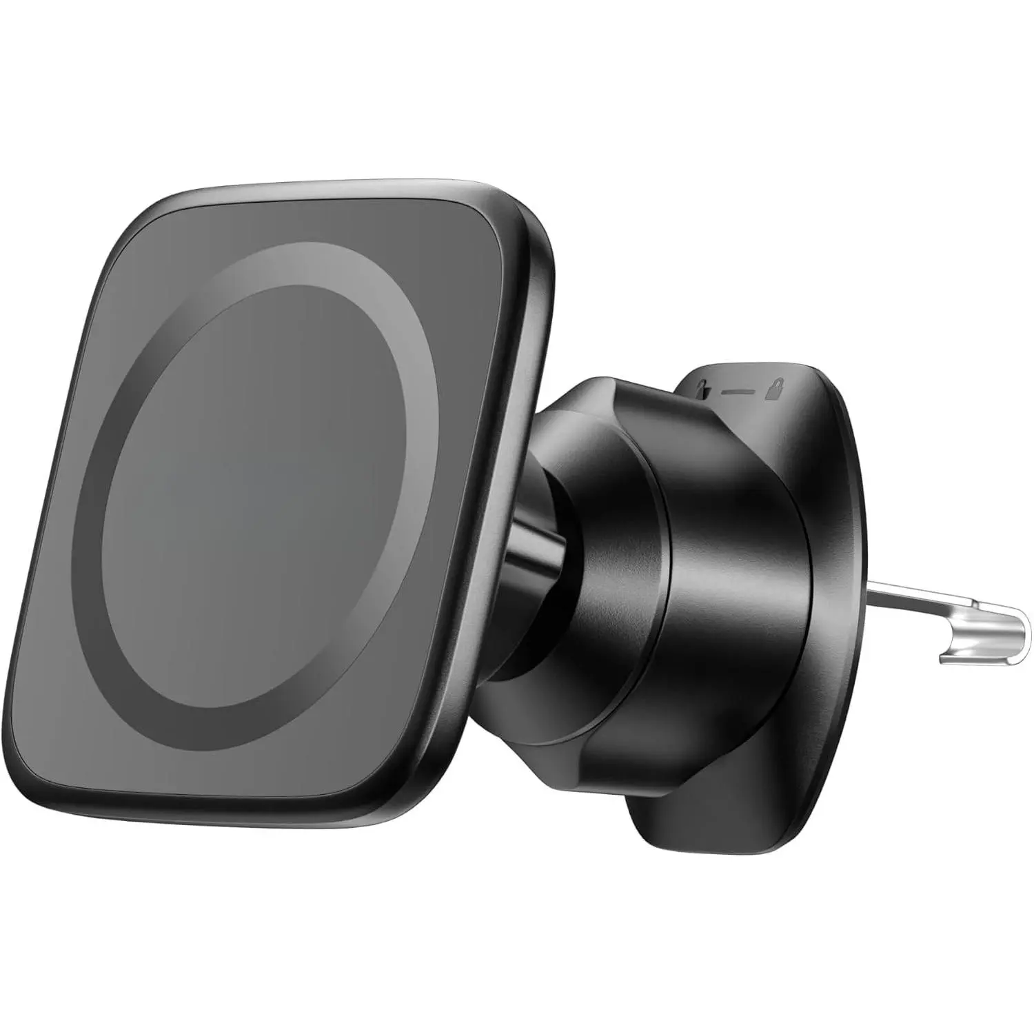 for MagSafe  Mount. Elegant  Air Vent Phone Holder with 20  N52  & Metal Hook. Classic Minimalist Design for  17 16 15 14 13 12 Pro Max & MagSafe Cases