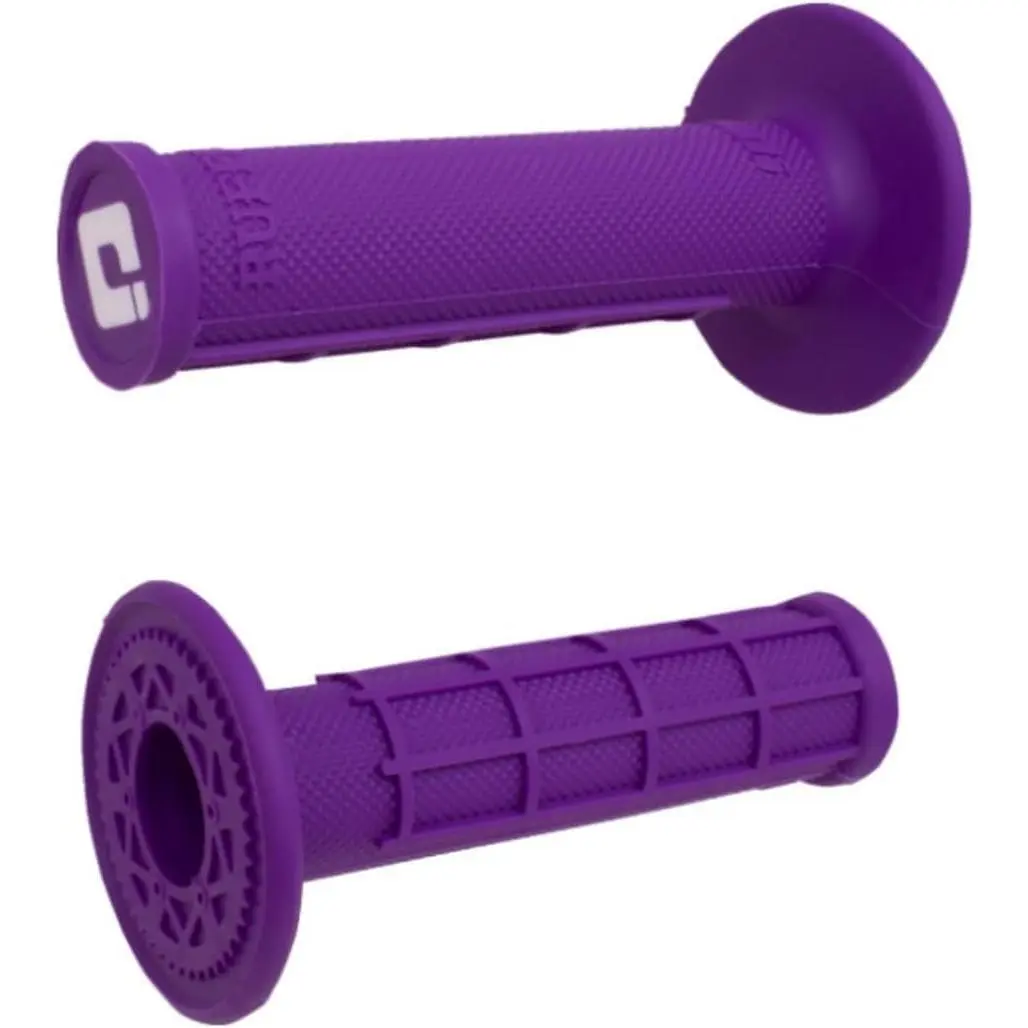 ODI Ruffian Purple Dirtbike Grips MX Half Waffle Medium Compound Twist Throttles-USA