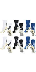 4 pairs of soccer socks with anti slip grip, suitable for basketball, soccer, and tennis, Christmas gift, suitable for both men and women, cheap goods Football Accessories