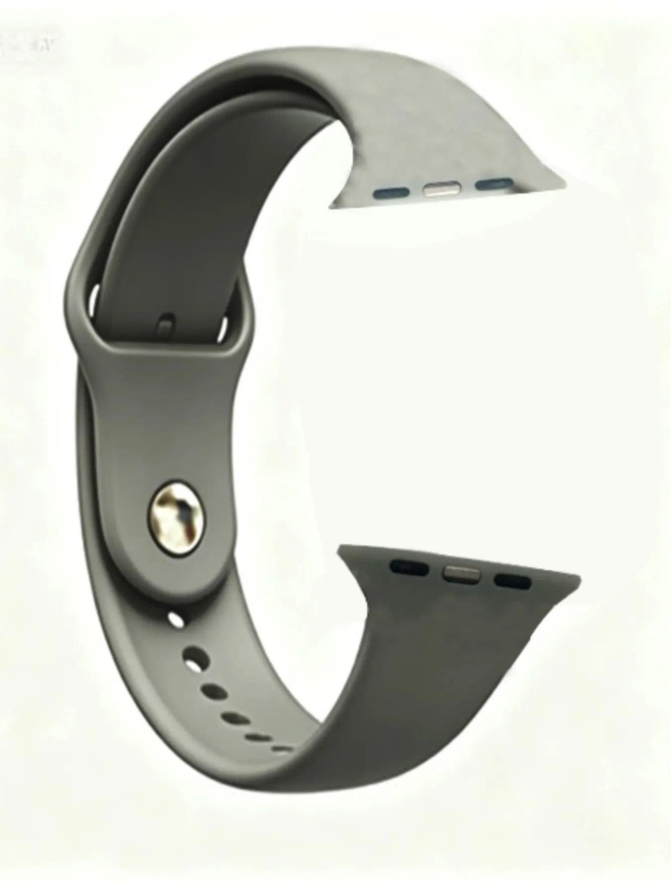 Silicone Smart Watch Strap Compatible with Apple Series, Waterproof Soft Band with Buckle Design, Breathable for All Models, Easy Wear