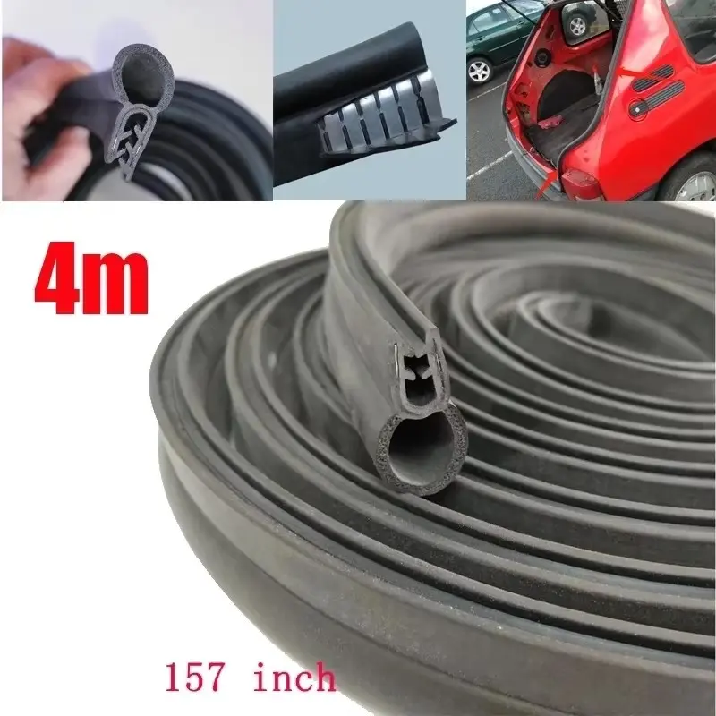 4m Car Door Sealing Strip, Noise Insulation Rubber Seals, Dust Anti-Collision Auto Seal, Trunk Engine Door Seal, Tailgate Seal Kit, Automotive, Car Accessory