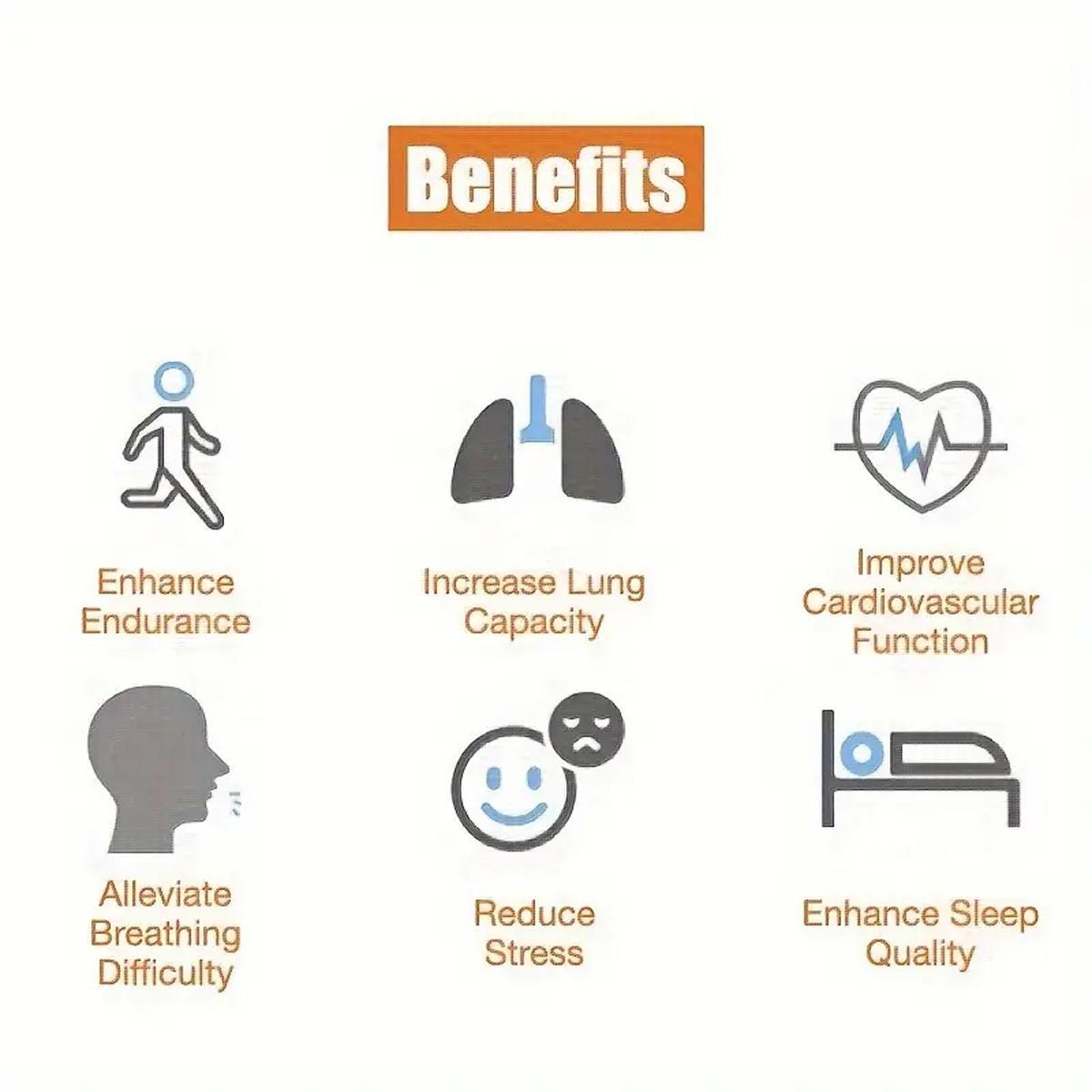 Adjustable Breathing Trainer, Portable Lung Capacity Trainer, Breathing Trainer for Home Gym Workout, Gym Accessories, Home Training Equipment